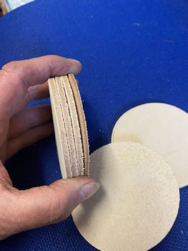 Leather Coasters - Nat Veg - Round or Square 90mm (3.1/2